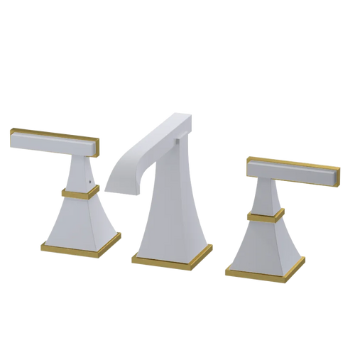 Rubinet Widespread Lav. Set. (less drain) White