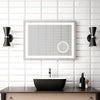 KALIA EFFECTLED-illuminated bathroom mirror with magnifying mirror - 32" x 24"