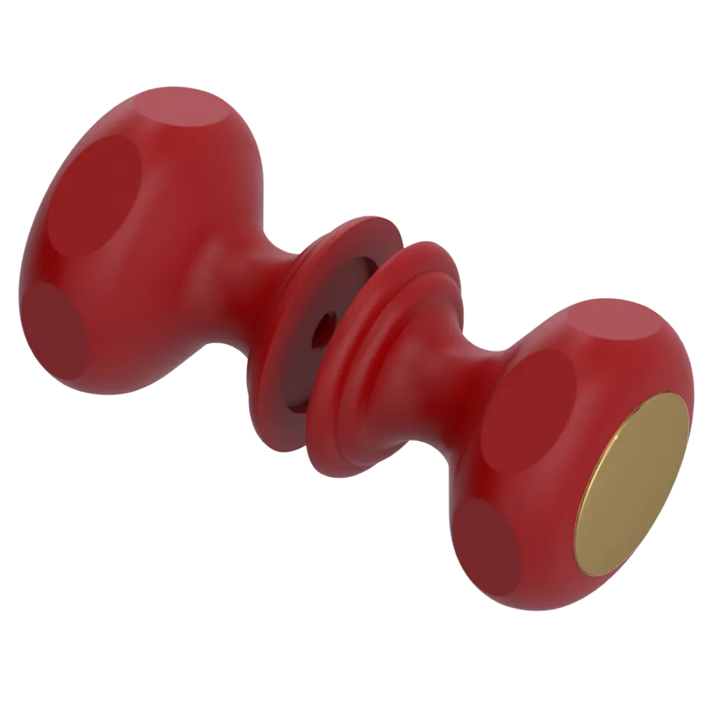 Rubinet Shower Door Knob (set) Maroon