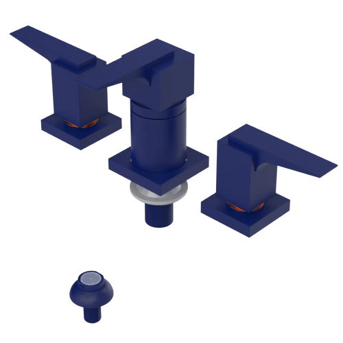 Rubinet Bidet Fitting with Spray, Diverter, and Vacuum Breaker (less drain) Midnight Blue