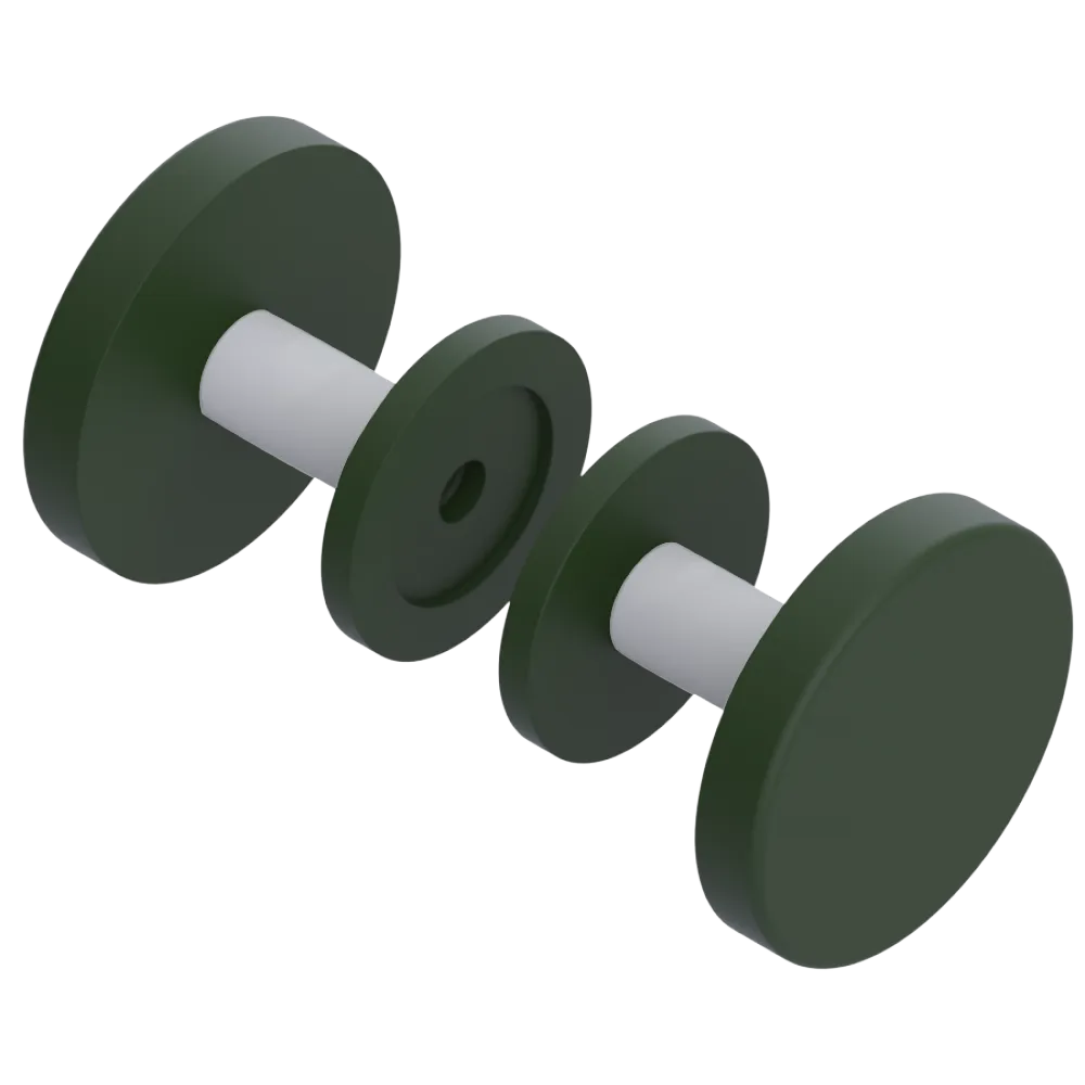 Rubinet Shower Door Knob (set) Green Envy