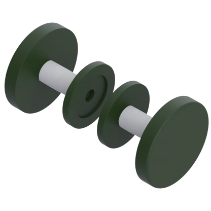 Rubinet Shower Door Knob (set) Green Envy