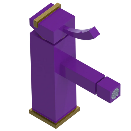 Rubinet Single Control Bidet Fitting (less drain) Purple Haze