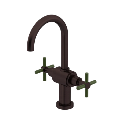 Rubinet Single Hole Dual Handle Lav. Set with LaSalle Spout (less drain) Oil Rubbed Bronze