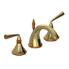 Rubinet Widespread Lav. Set. (less drain) Natural Brass