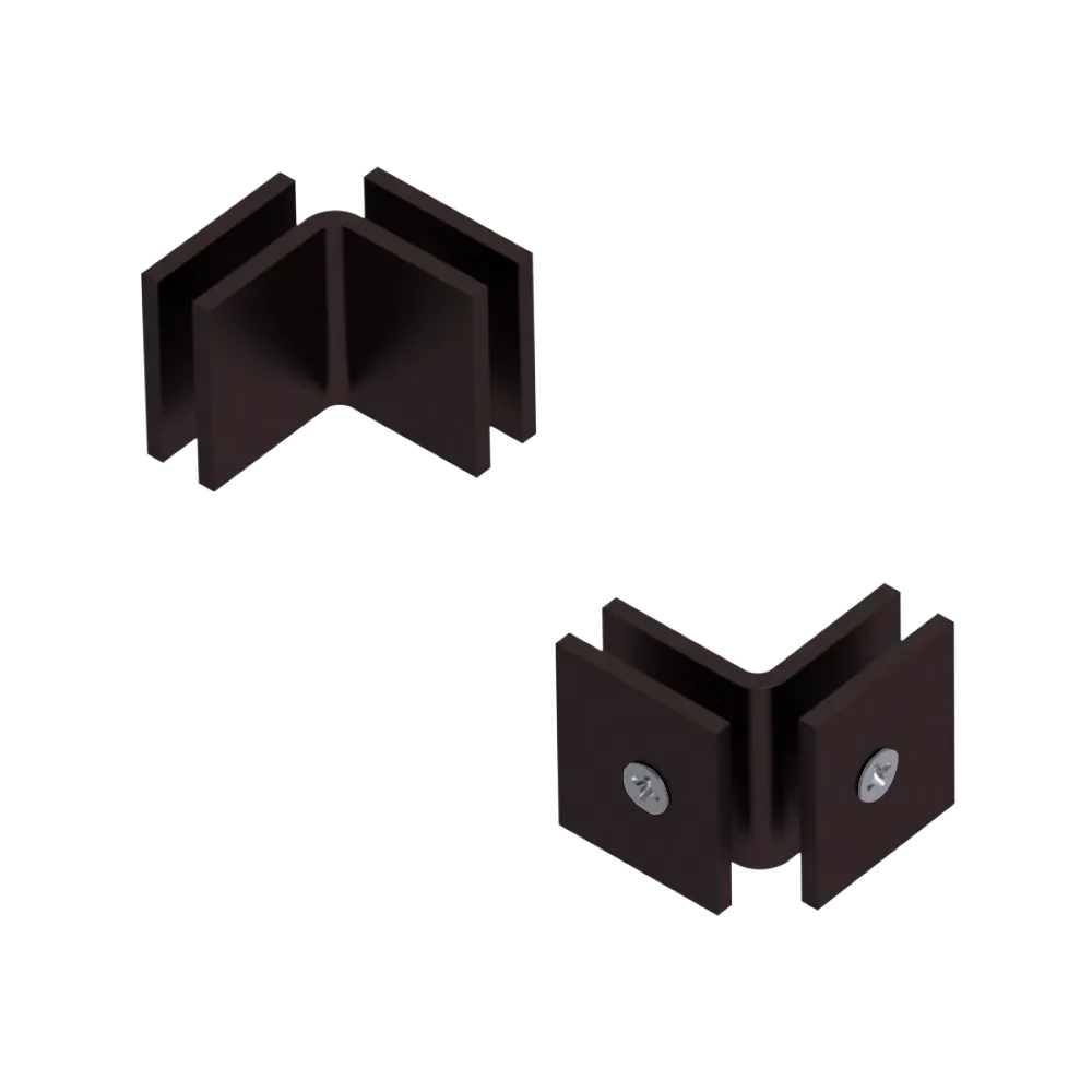 Rubinet 90 Glass to Glass Open Face Oil Rubbed Bronze