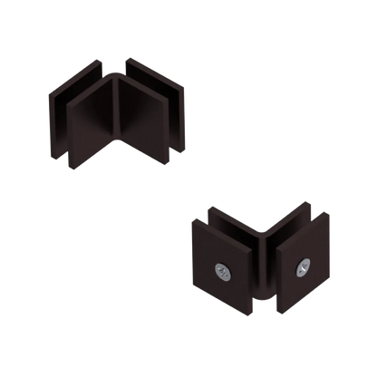 Rubinet 90 Glass to Glass Open Face Oil Rubbed Bronze