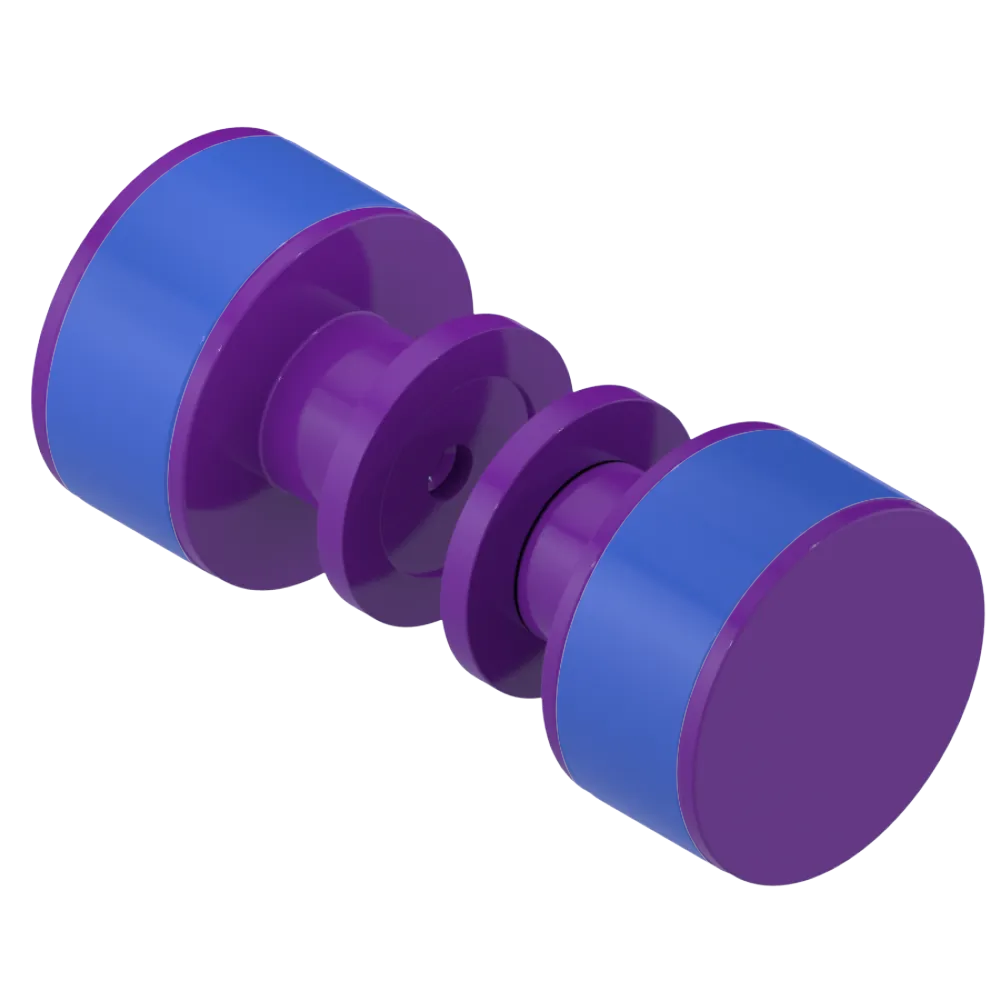 Rubinet Shower Door Knob (set) Purple Haze