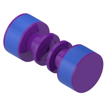 Rubinet Shower Door Knob (set) Purple Haze