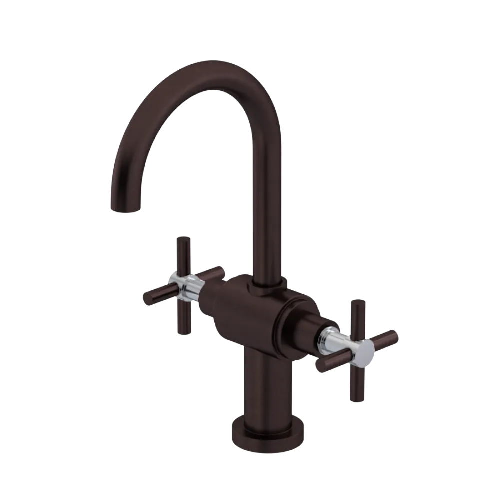 Rubinet Single Hole Dual Handle Lav. Set with LaSalle Spout (less drain) Oil Rubbed Bronze