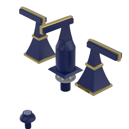 Rubinet Bidet Fitting with Spray, Diverter, and Vacum Breaker (Less Drain) Midnight Blue