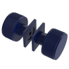 Rubinet Shower Door Knob (set) Midnight Blue