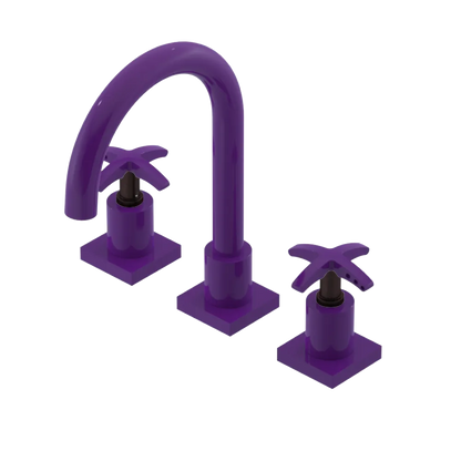 Rubinet Widespread Lav. Set. (less drain) Purple Haze