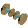 Rubinet Shower Door Knob (set) Gold