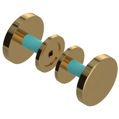 Rubinet Shower Door Knob (set) Gold