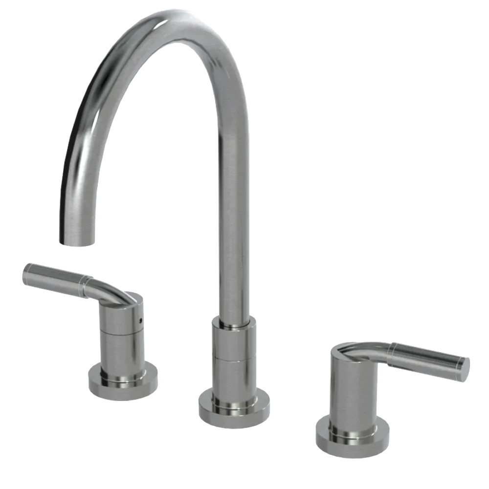 Rubinet Widespread Kitchen Set Satin Nickel