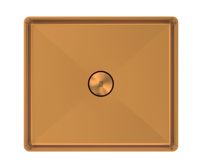 Zomodo 15" Square Vessel Sink - Rio Bronze
