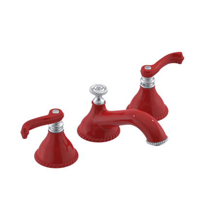 Rubinet Widespread Lav. Set. (less drain) Red