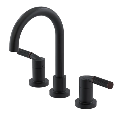 Rubinet Widespread Lav. Set. (less drain) Matt Black