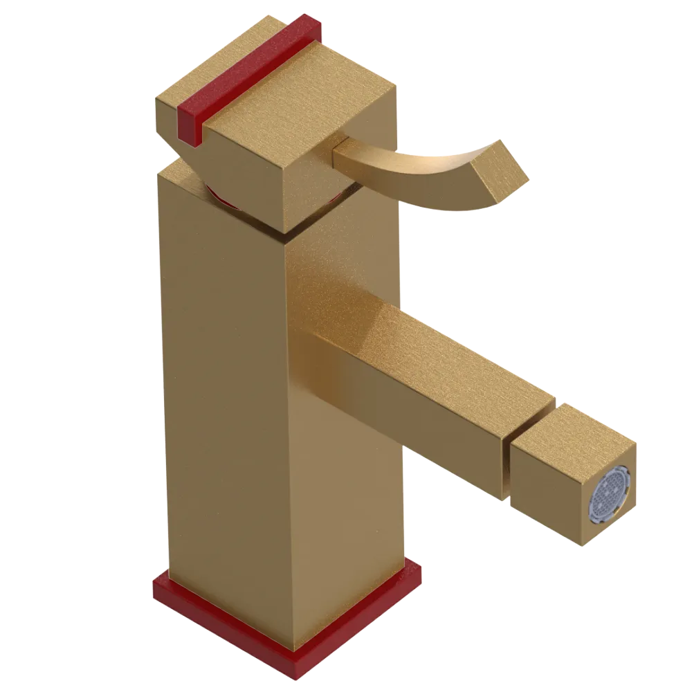Rubinet Single Control Bidet Fitting (less drain) Satin Gold