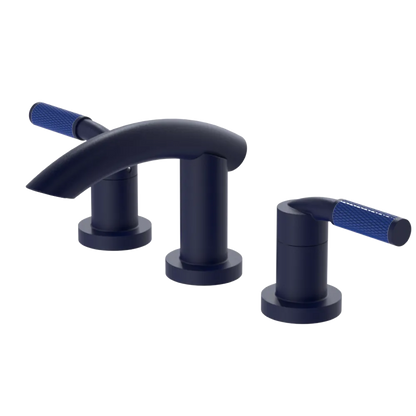Rubinet Widespread Lav. Set. (less drain) Midnight Blue