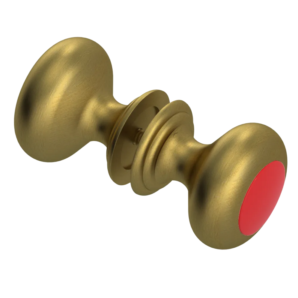 Rubinet Shower Door Knob (set) Antique Brass Matt