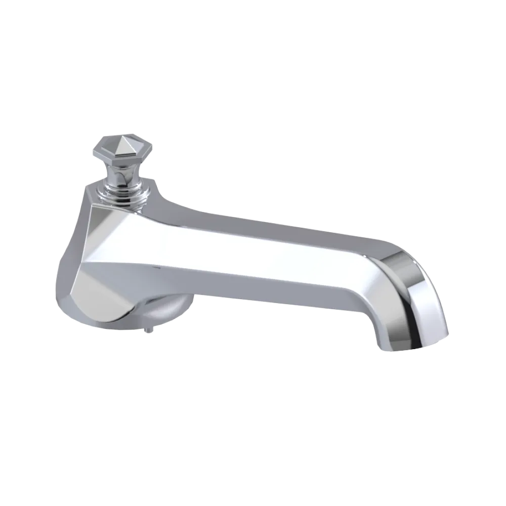Rubinet Tub Filler Spout Deck Mount Chrome