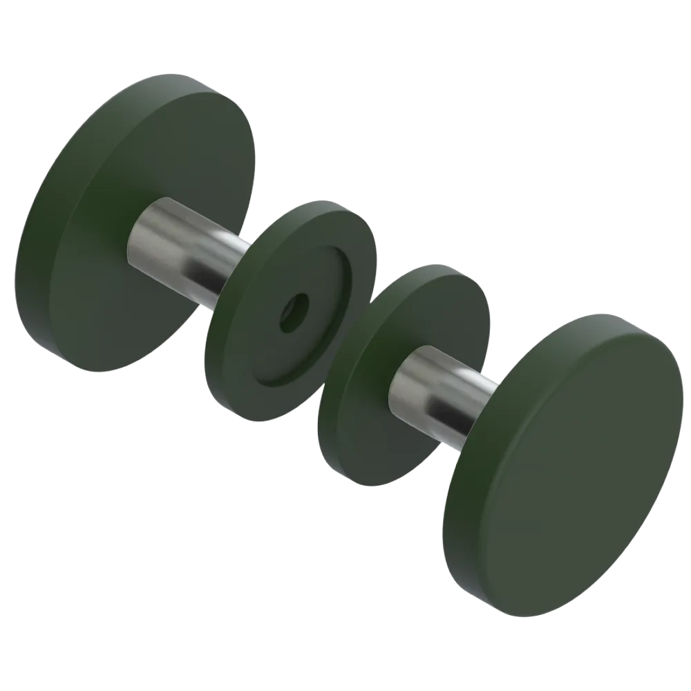 Rubinet Shower Door Knob (set) Green Envy