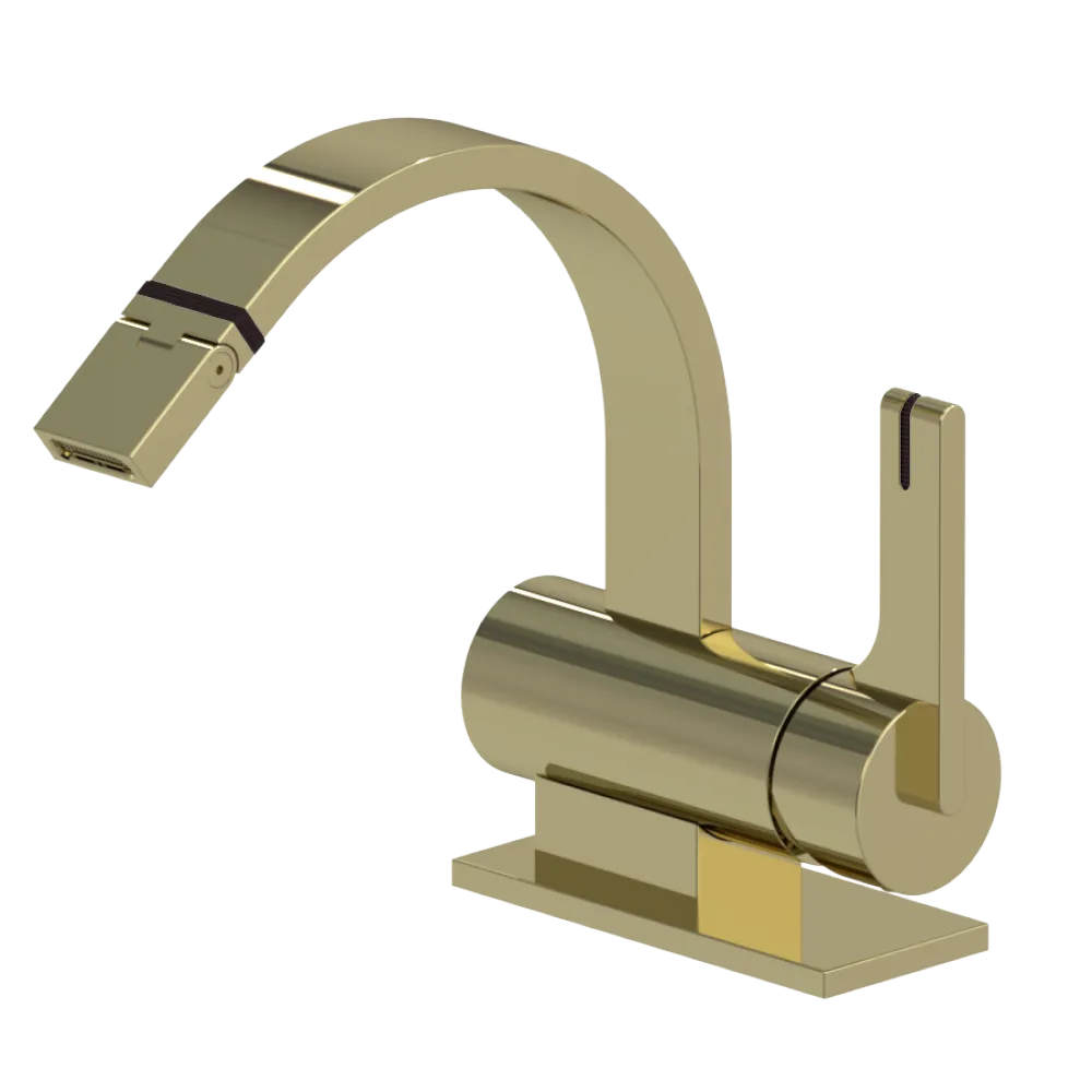 Rubinet Single Control Bidet Fitting (less drain) Gold