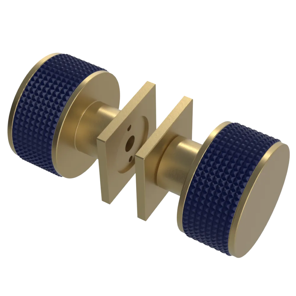 Rubinet Shower Door Knob (set) Satin Brass