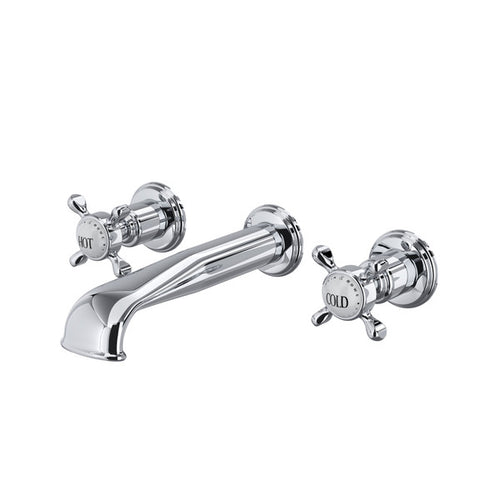 Perrin & Rowe Edwardian™ Wall Mount 3-Hole Concealed Bathroom Faucet
