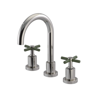 Rubinet Widespread Lav. Set. (less drain) Polished Nickel