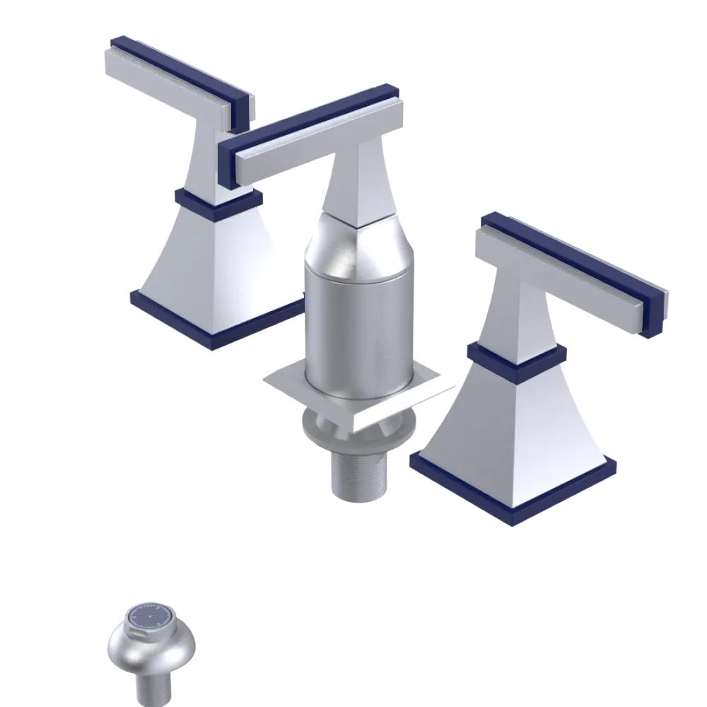 Rubinet Bidet Fitting with Spray, Diverter, and Vacum Breaker (Less Drain) Satin Chrome