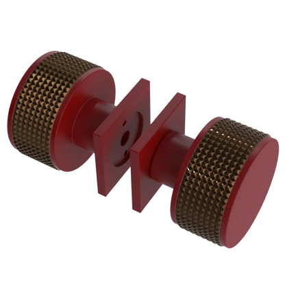 Rubinet Shower Door Knob (set) Maroon