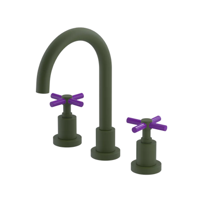 Rubinet Widespread Lav. Set. (less drain) Green Envy