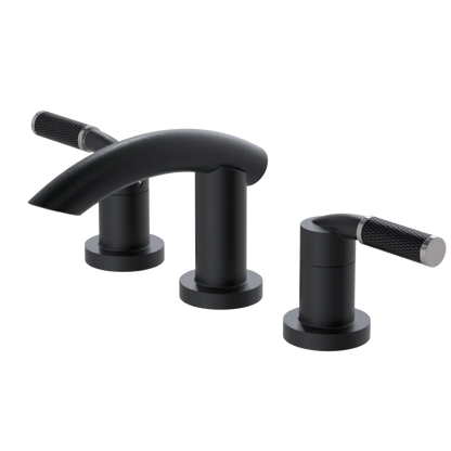 Rubinet Widespread Lav. Set. (less drain) Matt Black