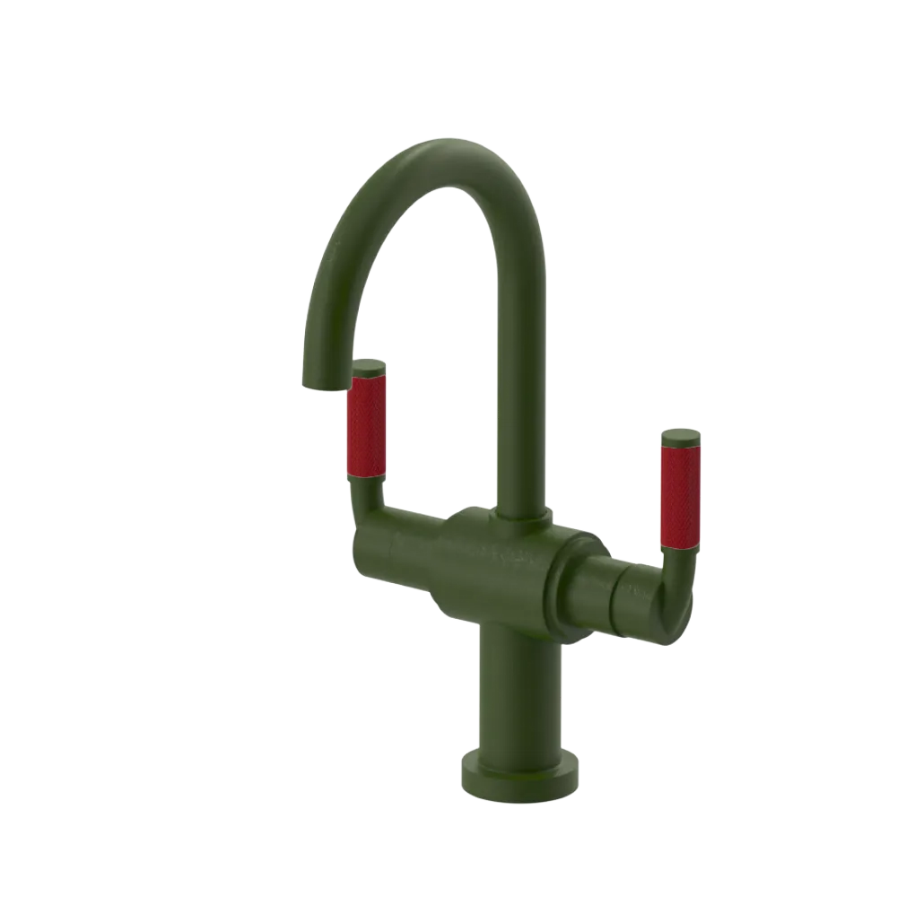 Rubinet Single Hole Dual Handle Lav. Set. (less drain) Green Envy