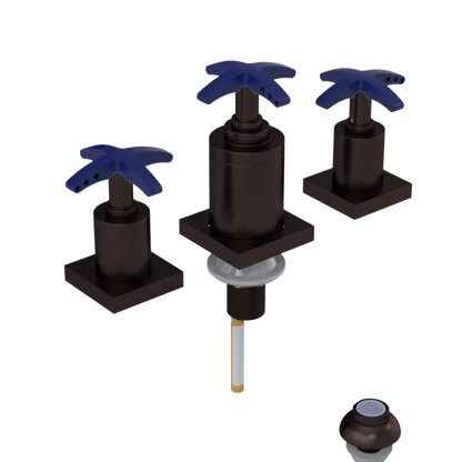 Rubinet Bidet Fitting with Spray, Diverter, and Vacuum Breaker (less drain) Tuscan Brass