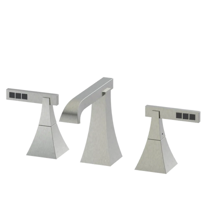Rubinet Widespread Lav. Set. (less drain) Satin Nickel