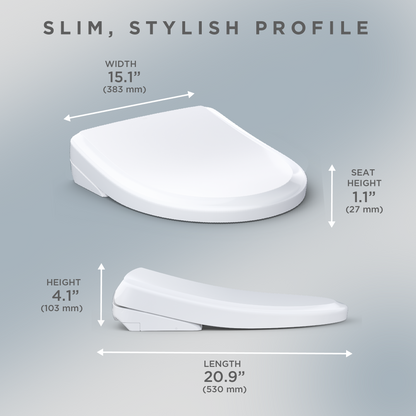Toto WASHLET® S7A - Classic- Elongated with ewater+