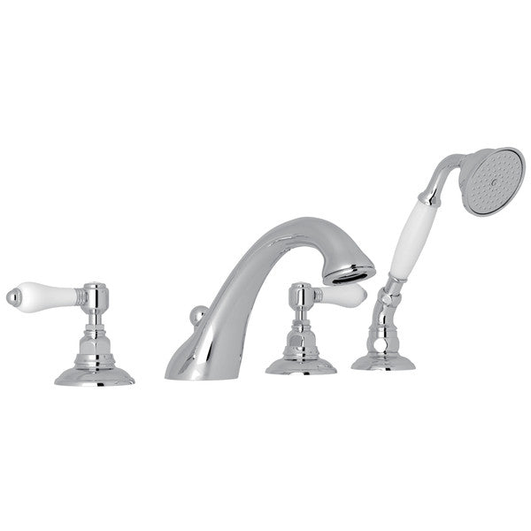 ROHL Viaggio 4-Hole Deck Mount Tub Filler