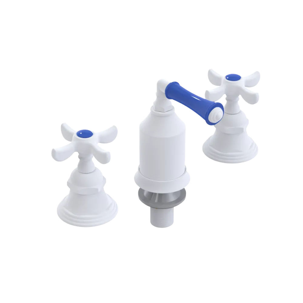 Rubinet Bidet Fitting with Spray, Diverter, and Vacum Breaker (Less Drain) Matt White