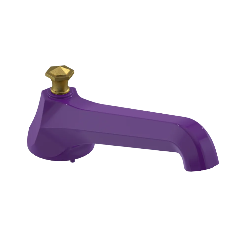 Rubinet Tub Filler Spout Deck Mount Purple Haze