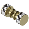 Rubinet Shower Door Knob (set) Natural Brass