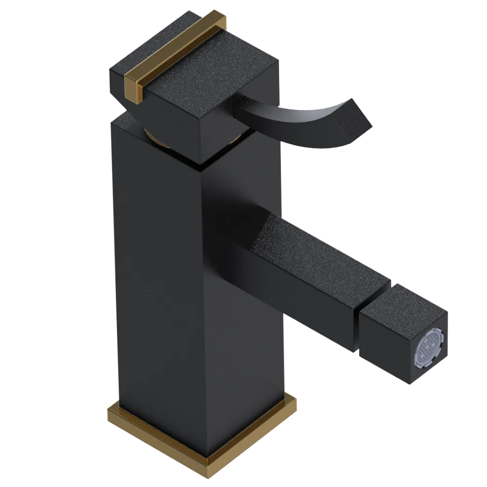 Rubinet Single Control Bidet Fitting (less drain) Matt Black