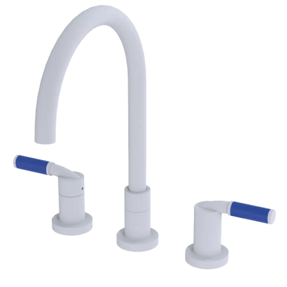 Rubinet Widespread Kitchen Set Matt White