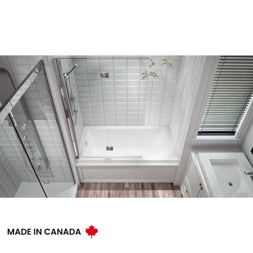 Neptune Flory de Colt IF Acrylic Alcove Bathtub in White