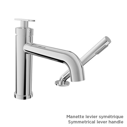 Baril 2-piece tub filler with hand shower (without handle)