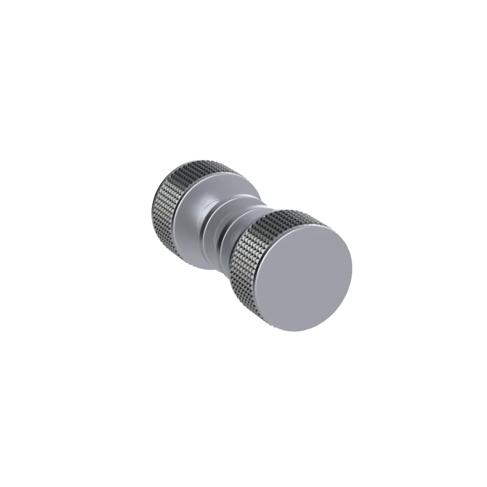 Rubinet Shower Door Knob (set) Satin Chrome