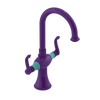 Rubinet Single Hole Dual Handle Lav. Set. (less drain) Purple Haze